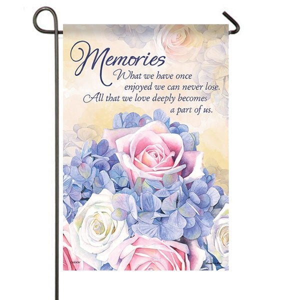 Our Memories Garden or Cemetery Flag - Funeral Program - Site Funeral Programs & Templates