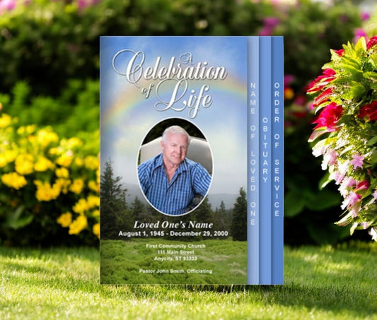 Promise 8-Sided Funeral Graduated Program Template