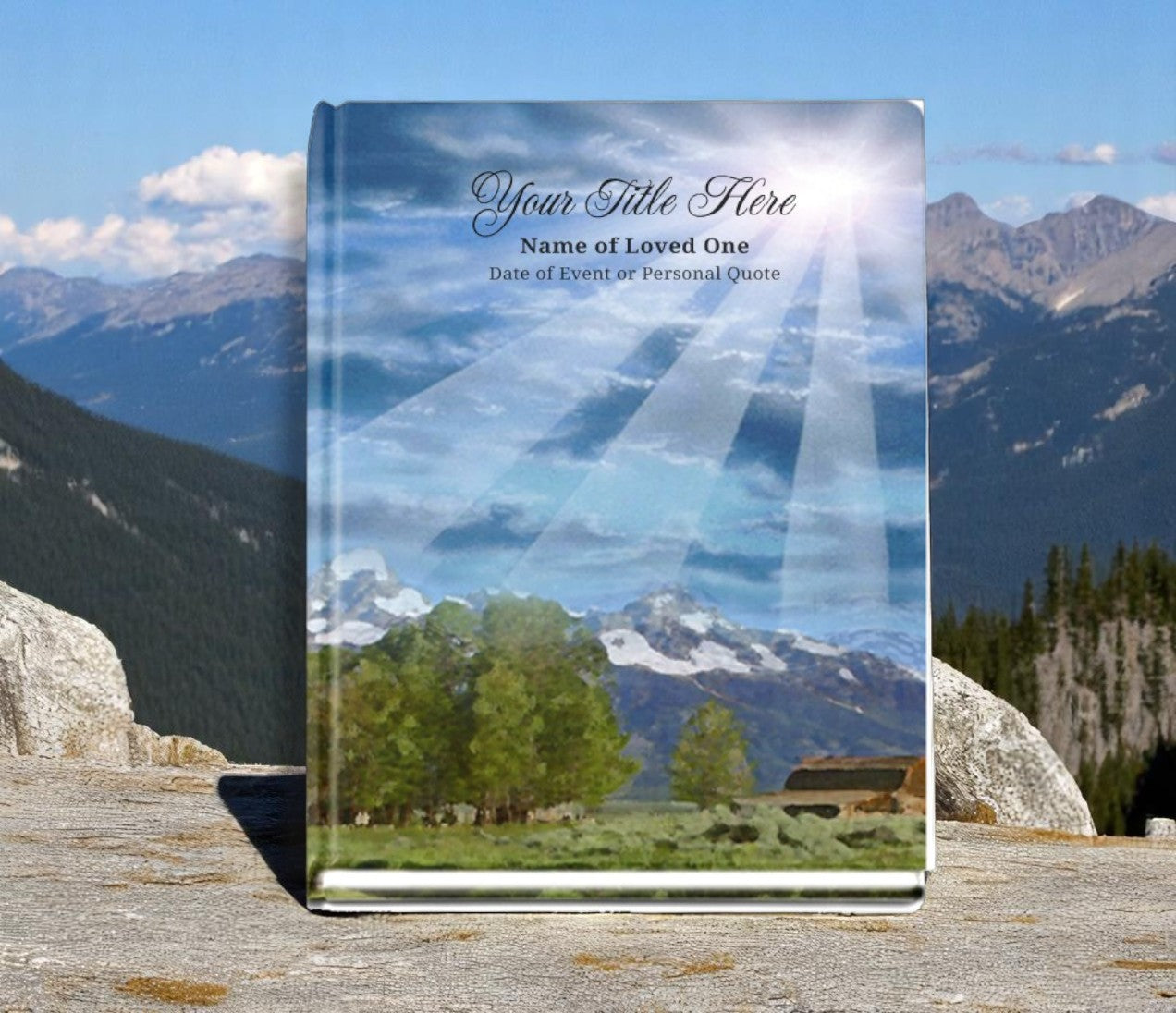 Outdoor Funeral Guest Book