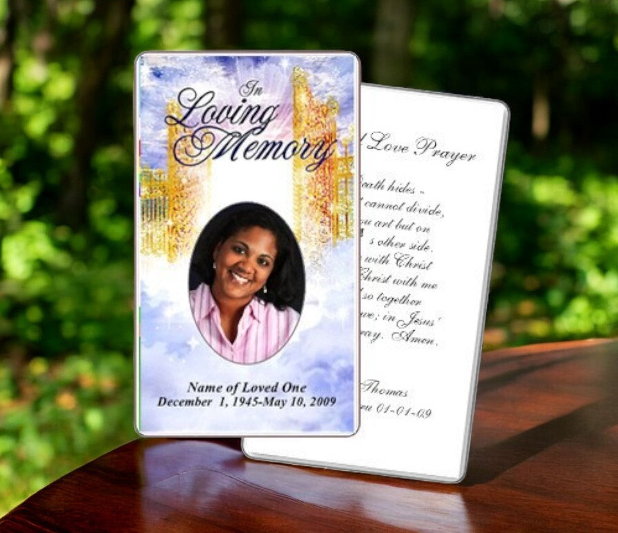 Pathway Prayer Card Template