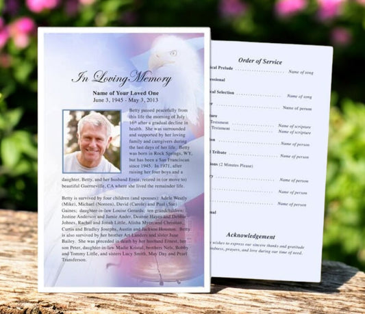 Patriot Funeral Flyer Template
