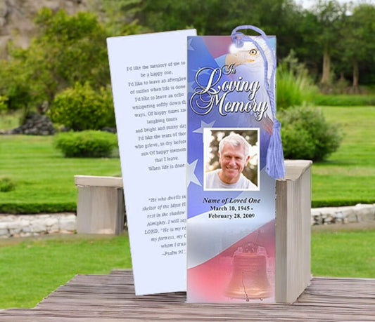 Patriot Memorial Bookmark Template