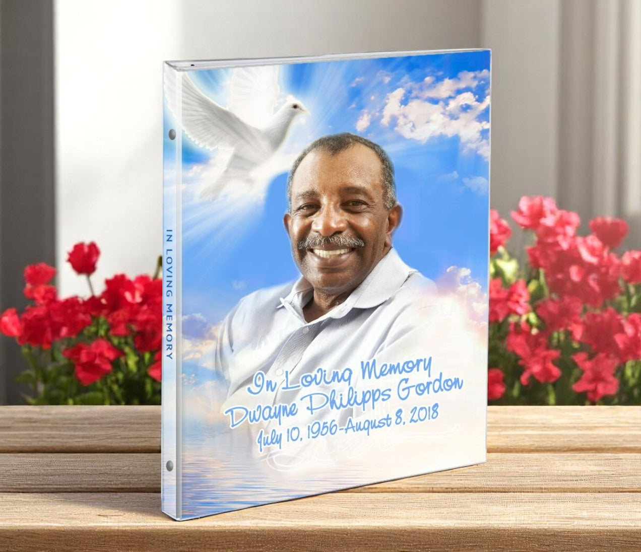 Peace 3-Ring Binder Memorial Funeral Guest Book