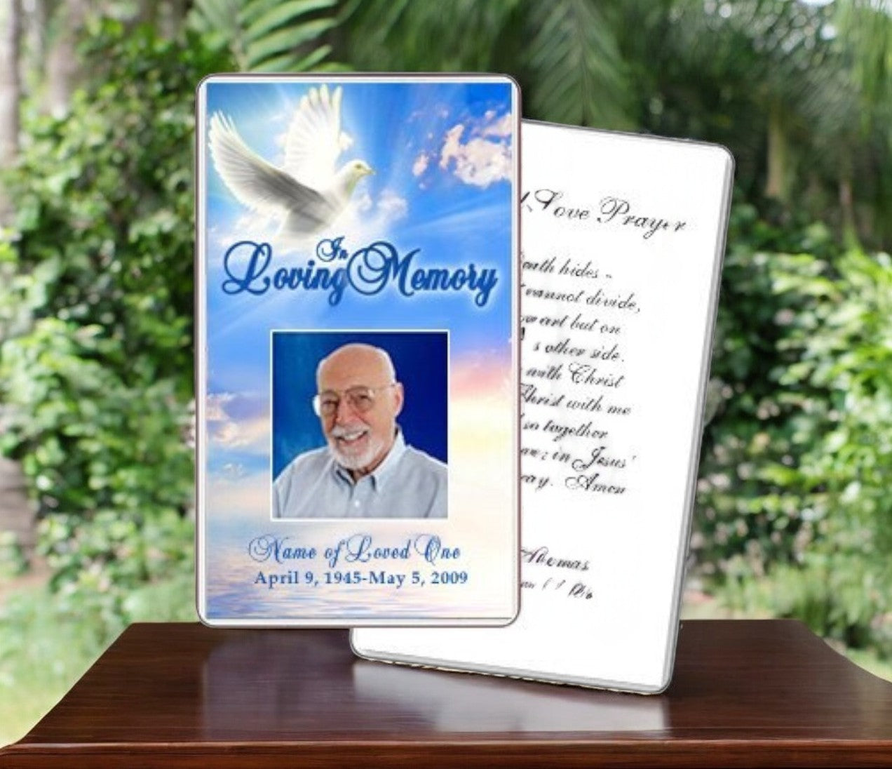 Peace Prayer Card Template