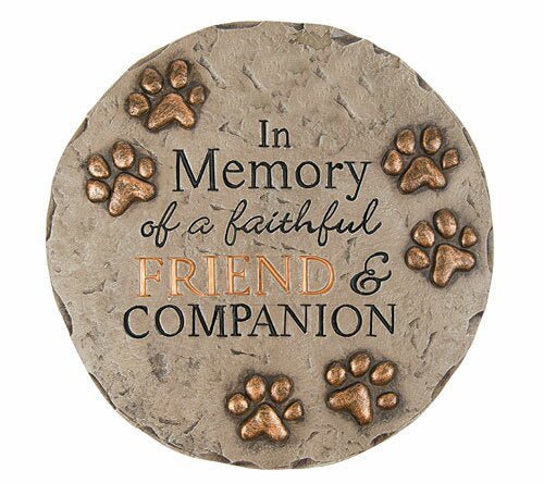 Personalized Faithful Friend Memorial Garden Stepping Stone - Funeral Program - Site Funeral Programs & Templates