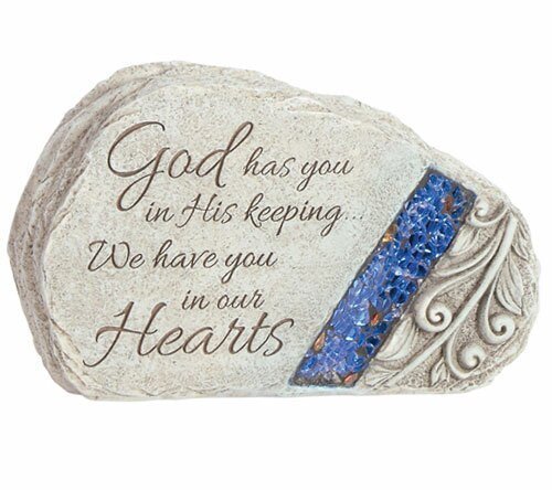 Personalized God's Keeping Glow In The Dark Memorial Stone - Funeral Program - Site Funeral Programs & Templates