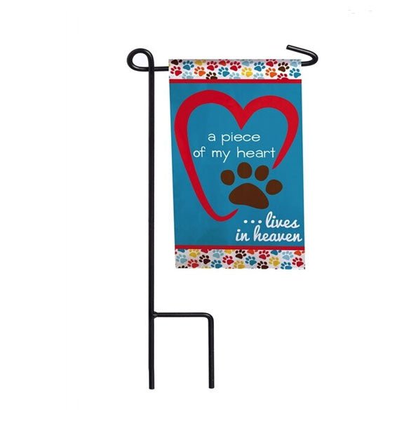 Piece of My Heart Memorial Garden or Cemetery Flag - Funeral Program - Site Funeral Programs & Templates