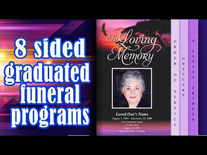 Alexandria 8-Sided Funeral Graduated Program Template