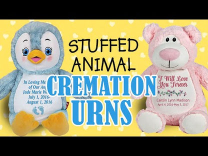 Pink Piggie Stuffed Animal Memorial Urn