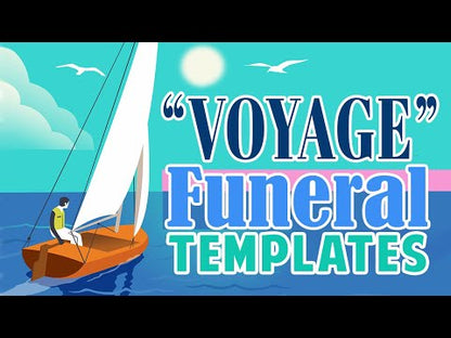 Voyage Funeral Program Template