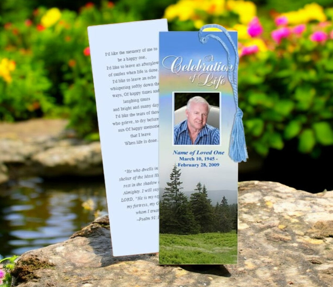 Promise Memorial Bookmark Template