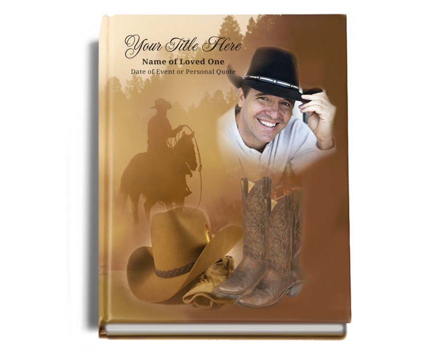 Ranch Funeral Guest Book