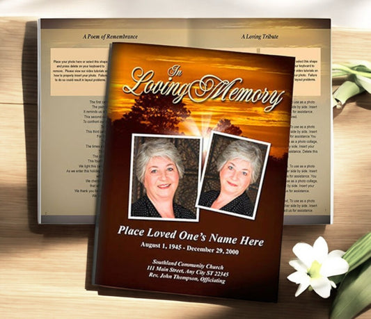 Renewal Funeral Booklet Template