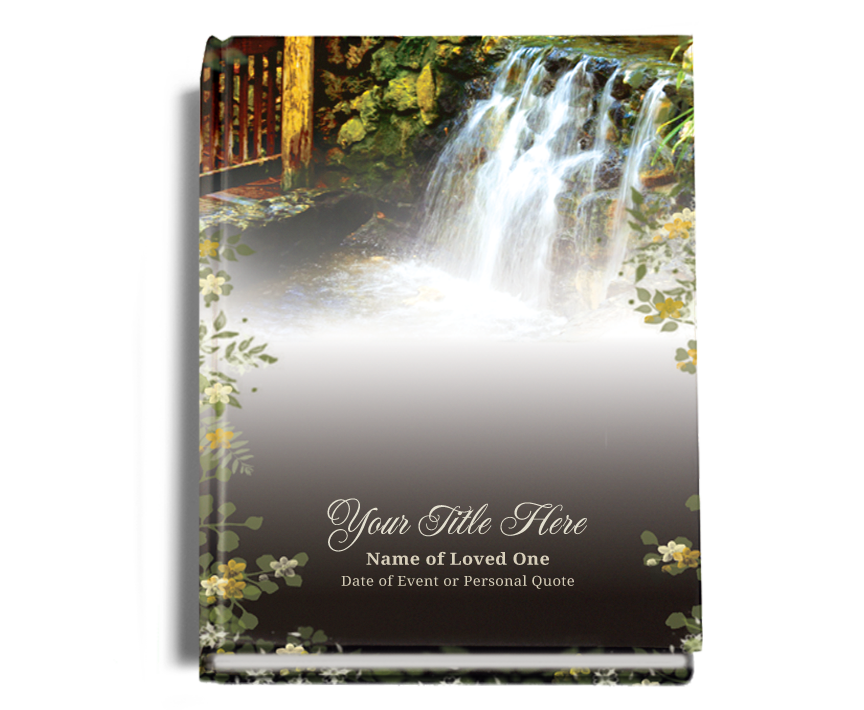 Serene Funeral Guest Book