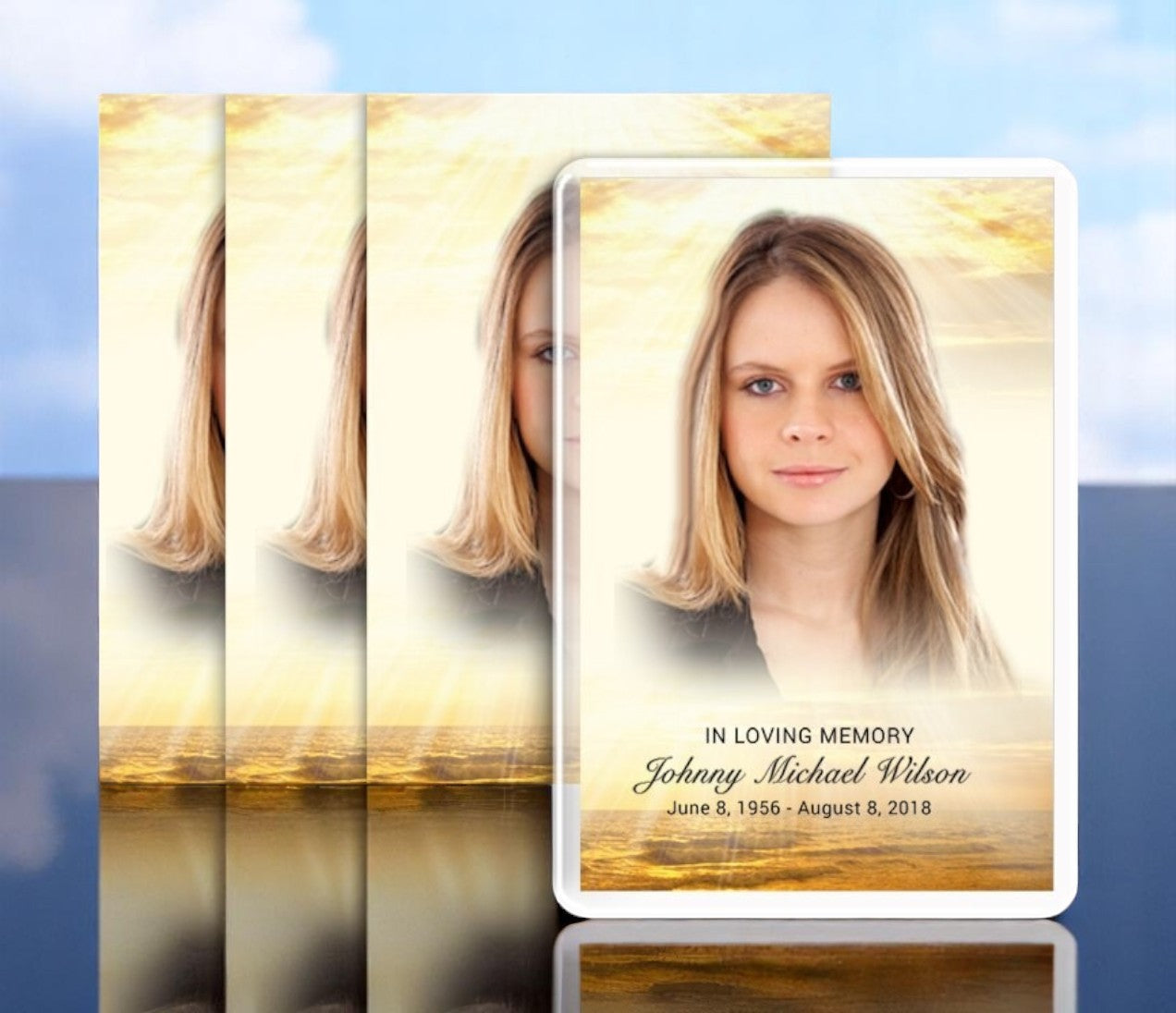 Shine Funeral Prayer Card Design & Print (Pack of 50)