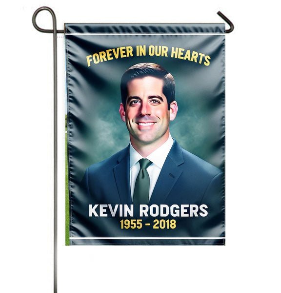Simple Personalized Memorial Garden Flag - Funeral Program - Site Funeral Programs & Templates