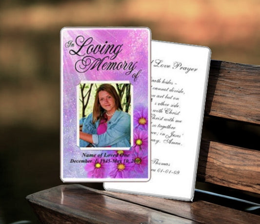 Sparkle Prayer Card Template
