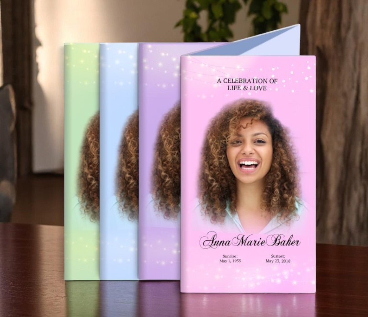 Light Sparkles Funeral Brochure Design & Print (Pack of 50)