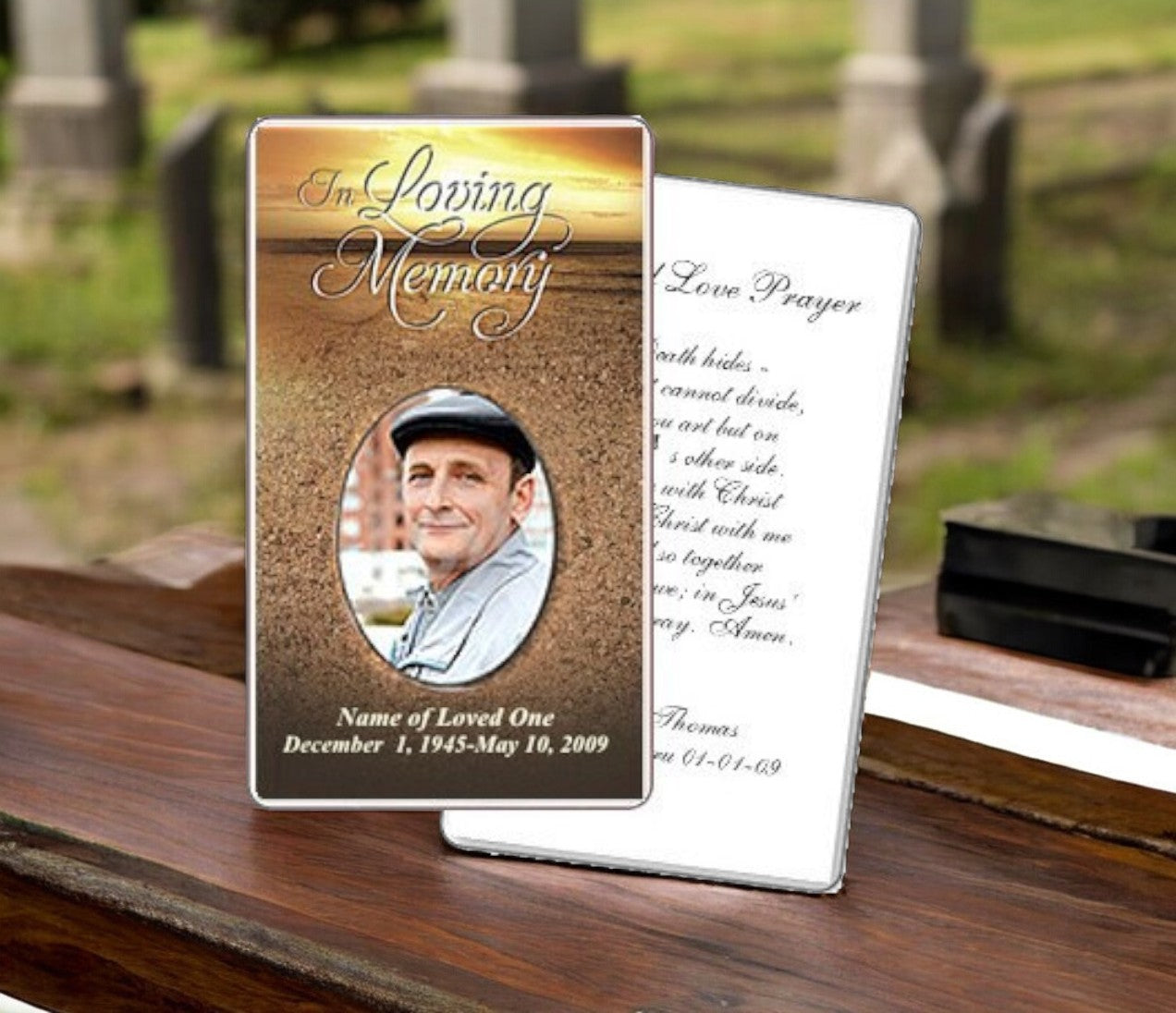 Timeless Prayer Card Template