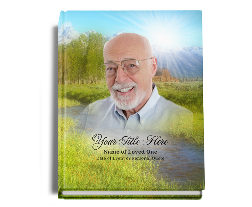 Tranquil Funeral Guest Book