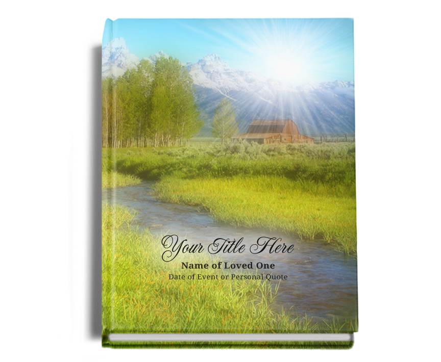 Tranquil Funeral Guest Book