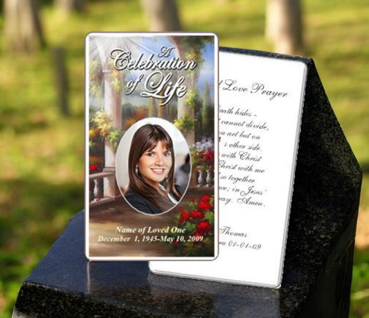 Tuscany Prayer Card Template