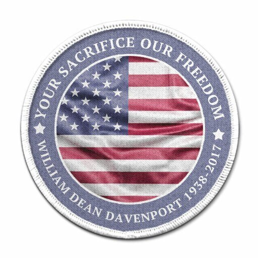 US Patriotic In Loving Memory Of Patch - Funeral Program - Site Funeral Programs & Templates