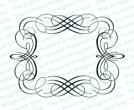 Adagio Elegant Vector Flourish Border.