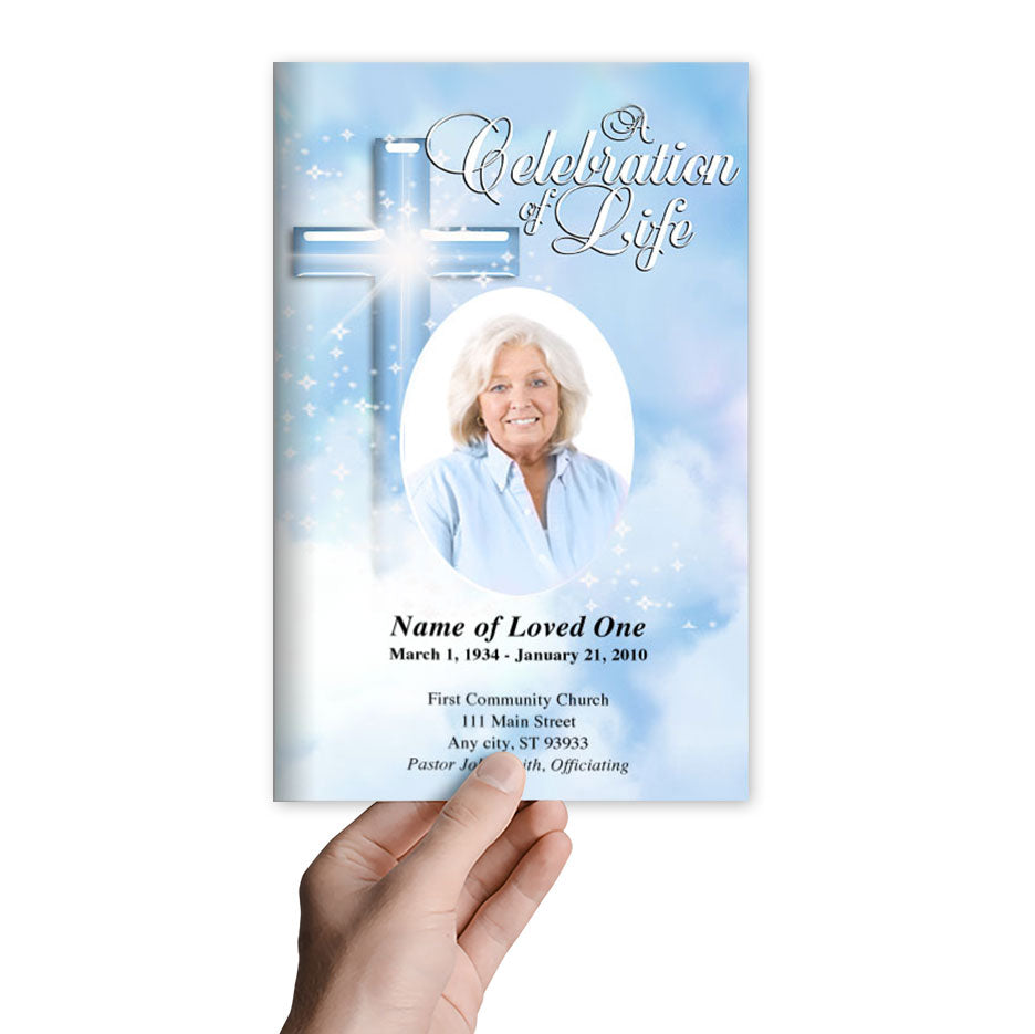 Adoration Funeral Program Template.
