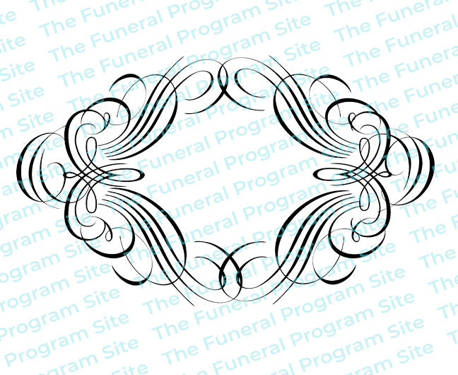 Allegro Elegant Vector Flourish Border.