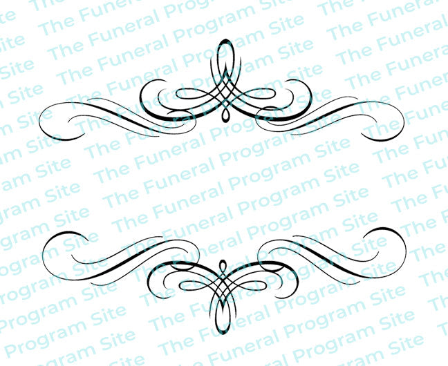 Arabesque Elegant Vector Flourish Border.