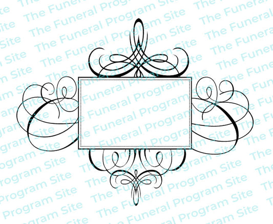 Aria Elegant Vector Flourish Border.