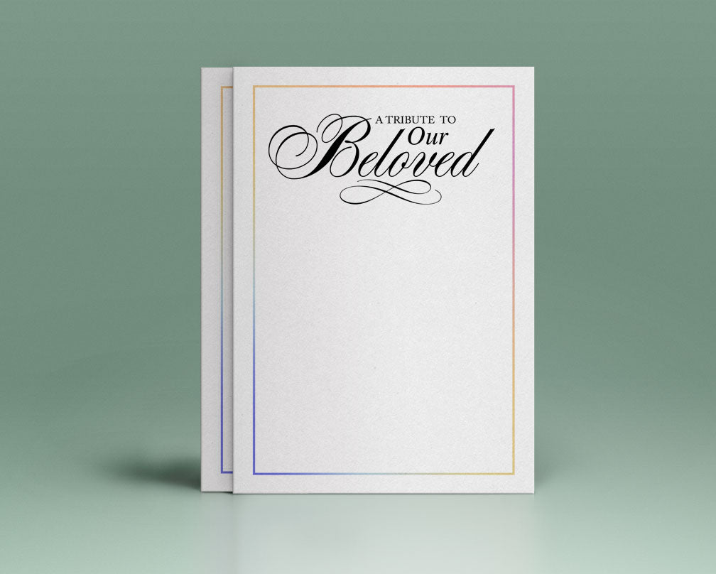 A Tribute To Our Beloved Funeral Program Title.