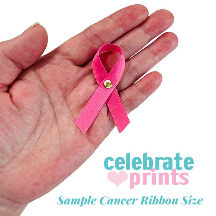 Black Cancer Ribbon, Awareness Ribbons (No Personalization) - Pack of 10 - Celebrate Prints