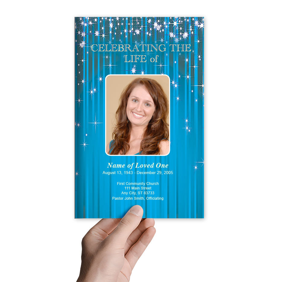 Brilliance Funeral Program Template.