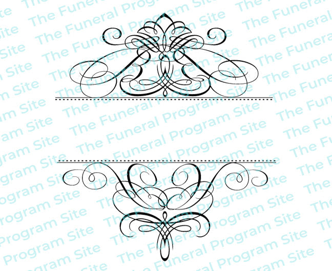 Capella Elegant Vector Flourish Border.