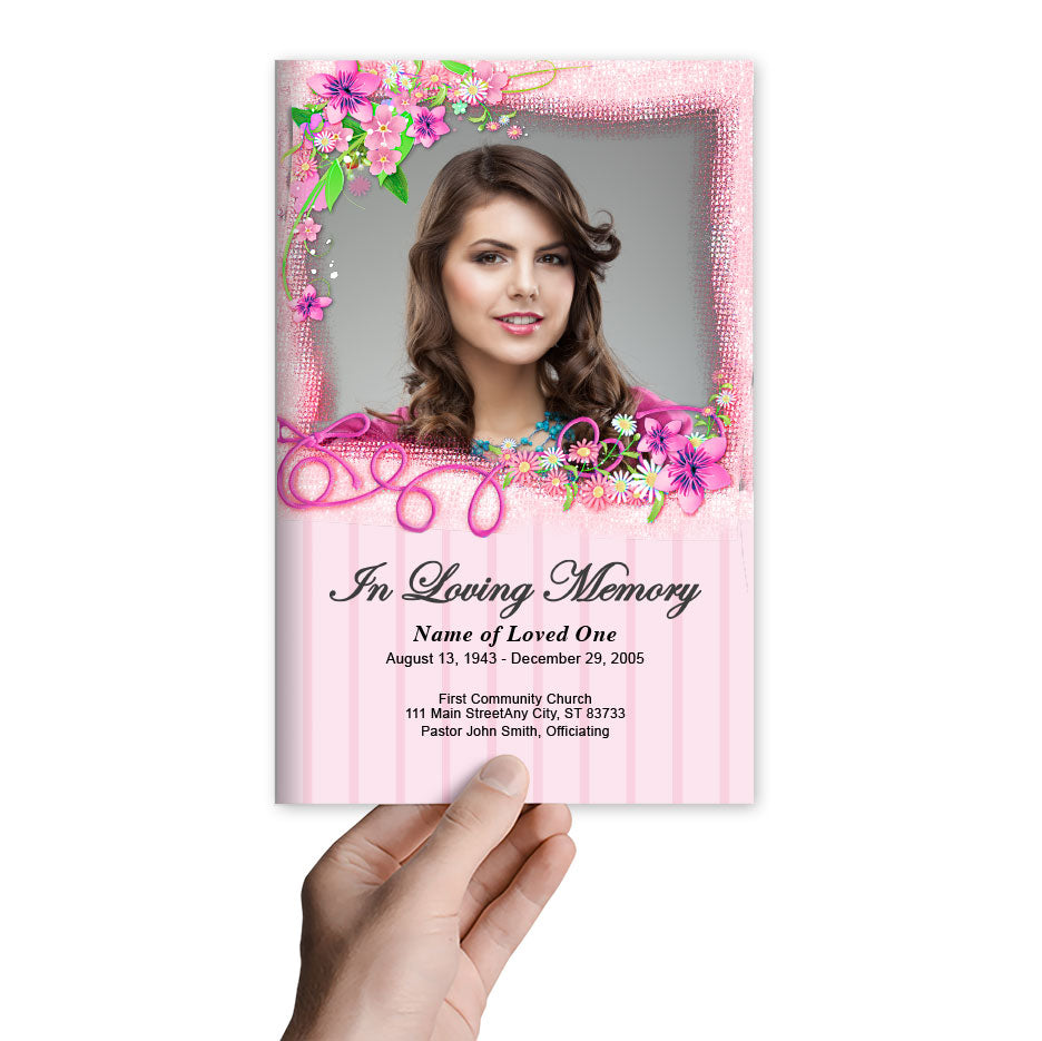 Celina Funeral Program Template.