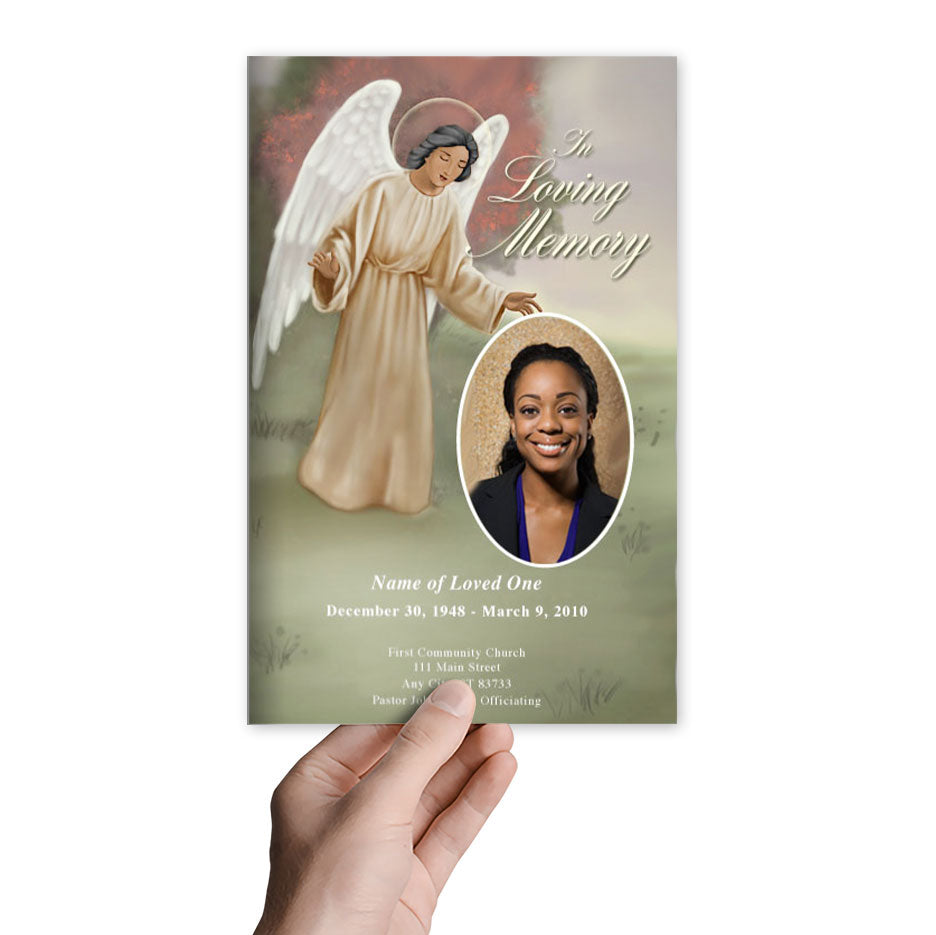Delilah Funeral Program Template.