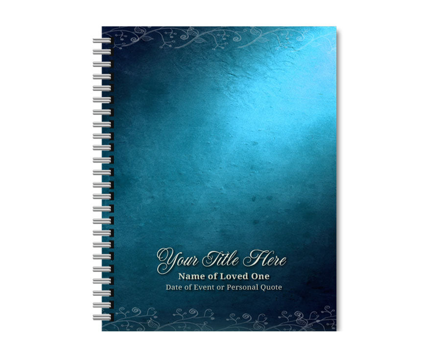 Devotion Spiral Wire Bind Memorial Funeral Guest Book.