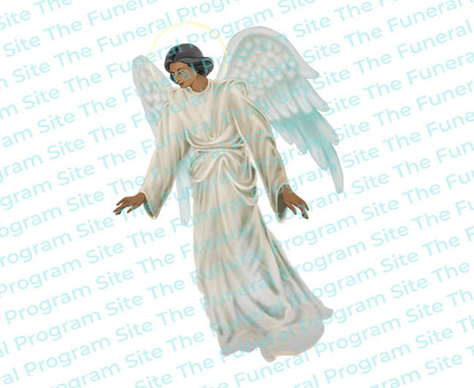 Devout Angel Funeral Clip Art.
