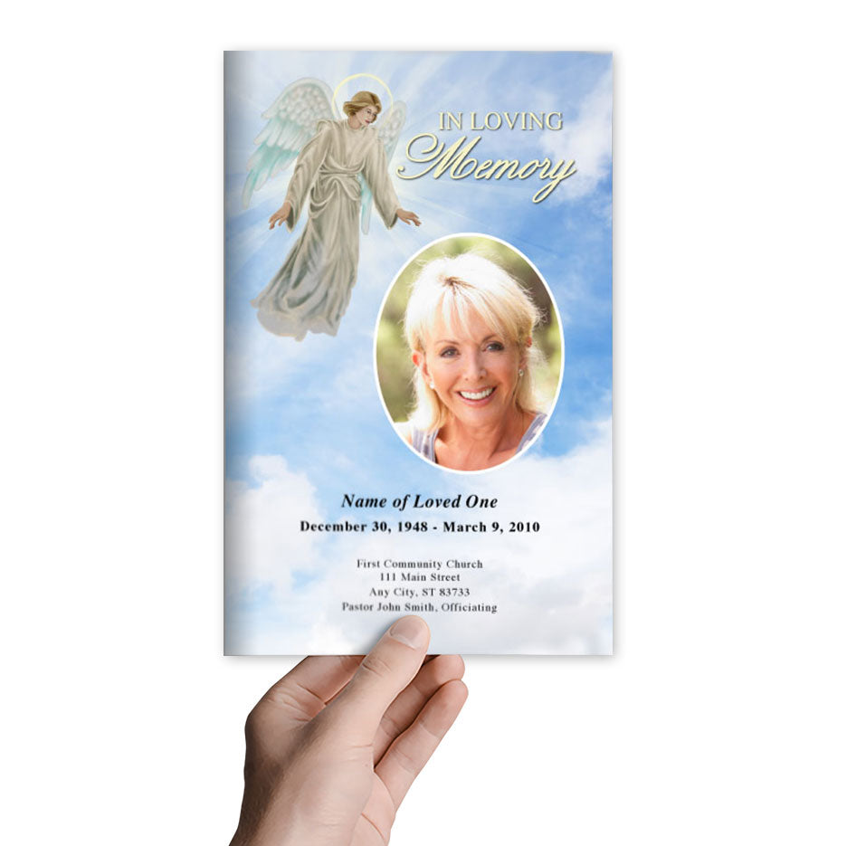Devout Funeral Program Template.