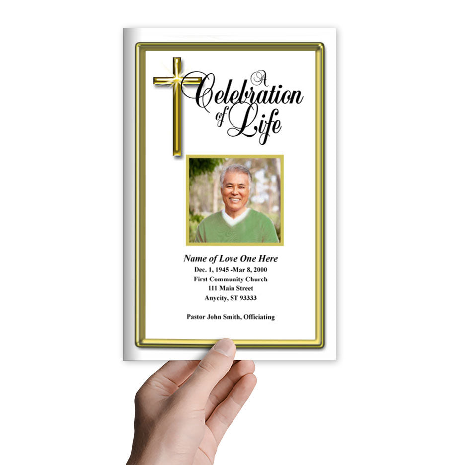 Embassy Funeral Program Template.
