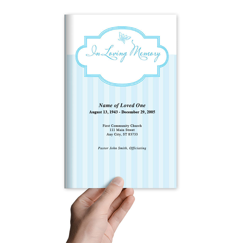 Embrace Funeral Program Template.