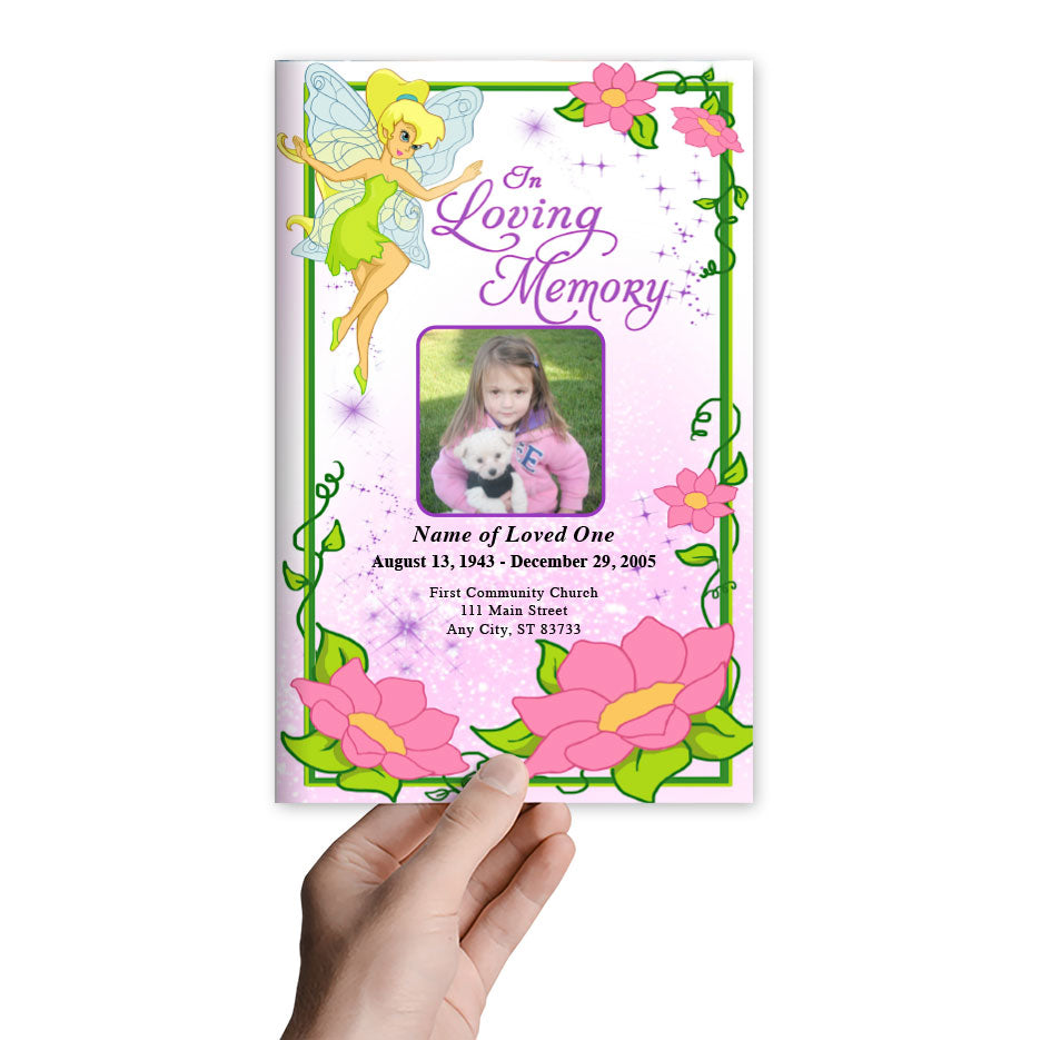 Fairy Funeral Program Template.