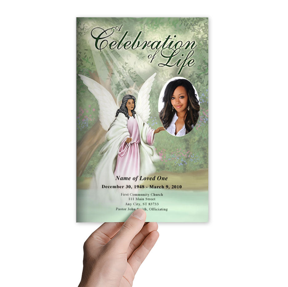 Faith Funeral Program Template.