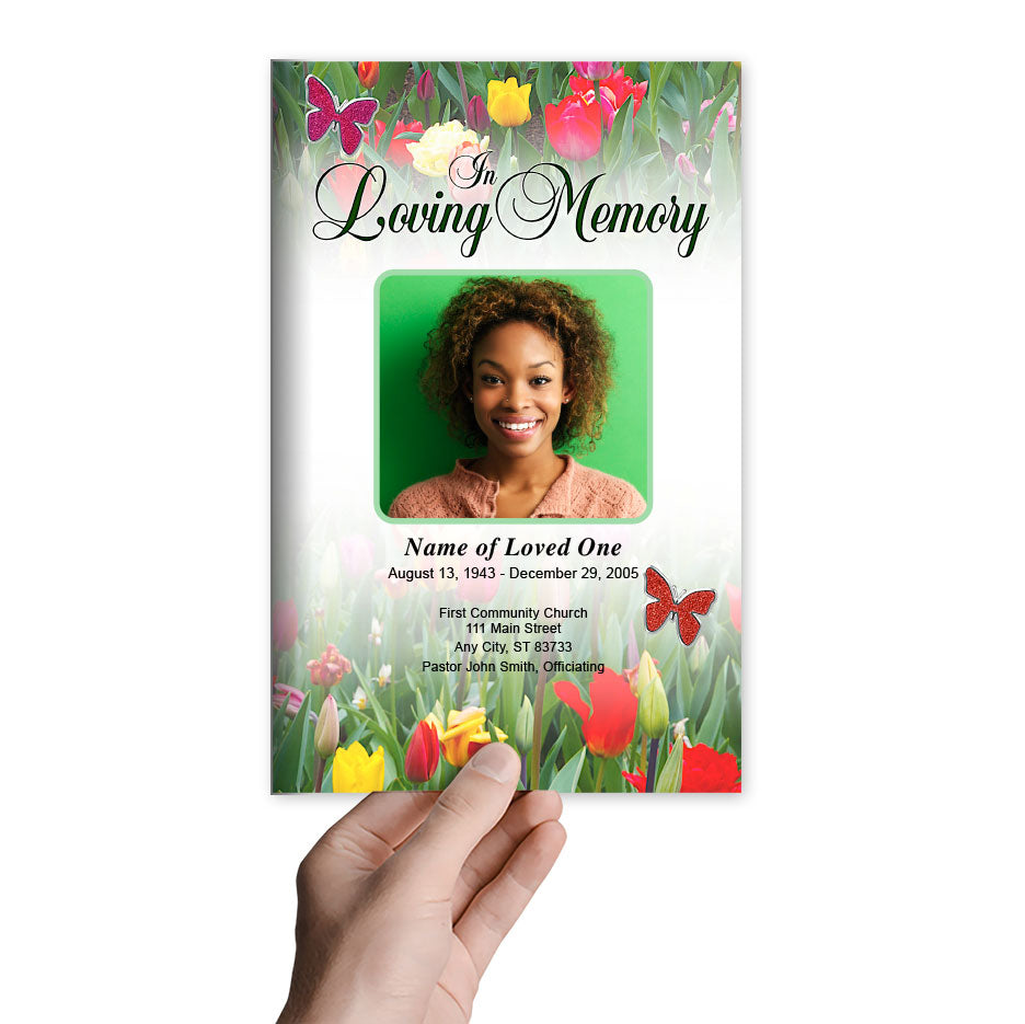 Fields Funeral Program Template.