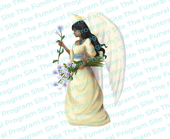 Florentine Angel Vector Clip Art.