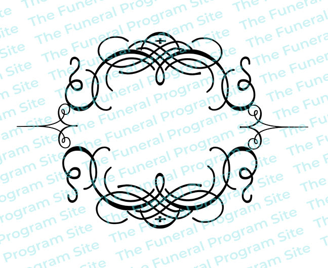 Florentine Elegant Vector Flourish Border.