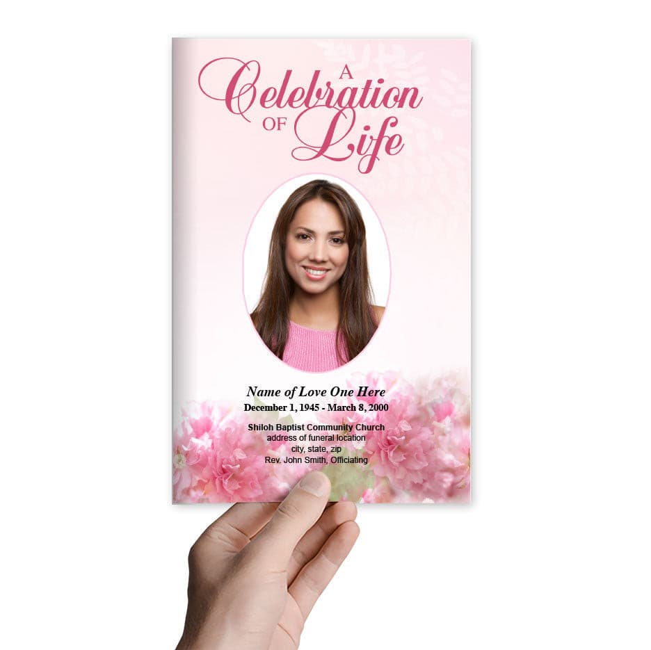 Garland Funeral Program Template.