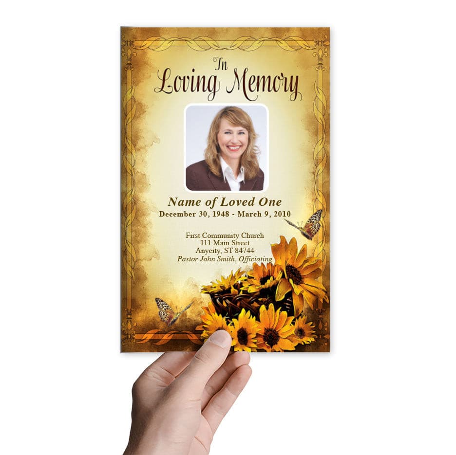 Genesis Funeral Program Template.